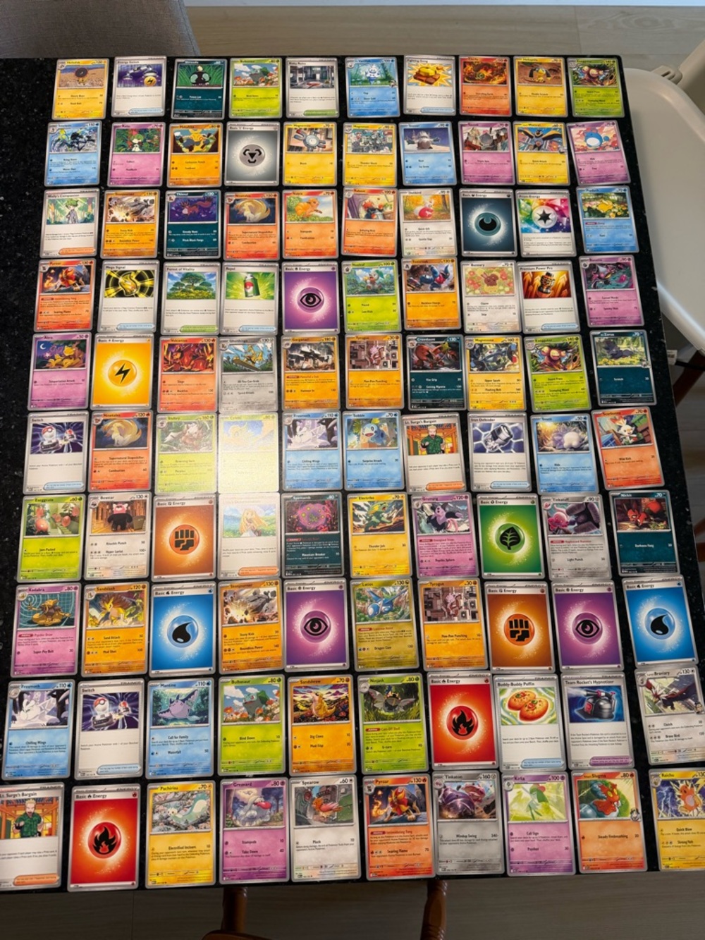 100 Pokémon Assorted Cards
